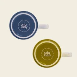 Cappuccino & Saucer Set - Atomic Flower -Orla Kiely 149274 OK set 2 stacking cappucino mugs atomic flower 4