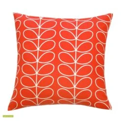 Linear Stem Cushion Cover 40cm In Tomato Red