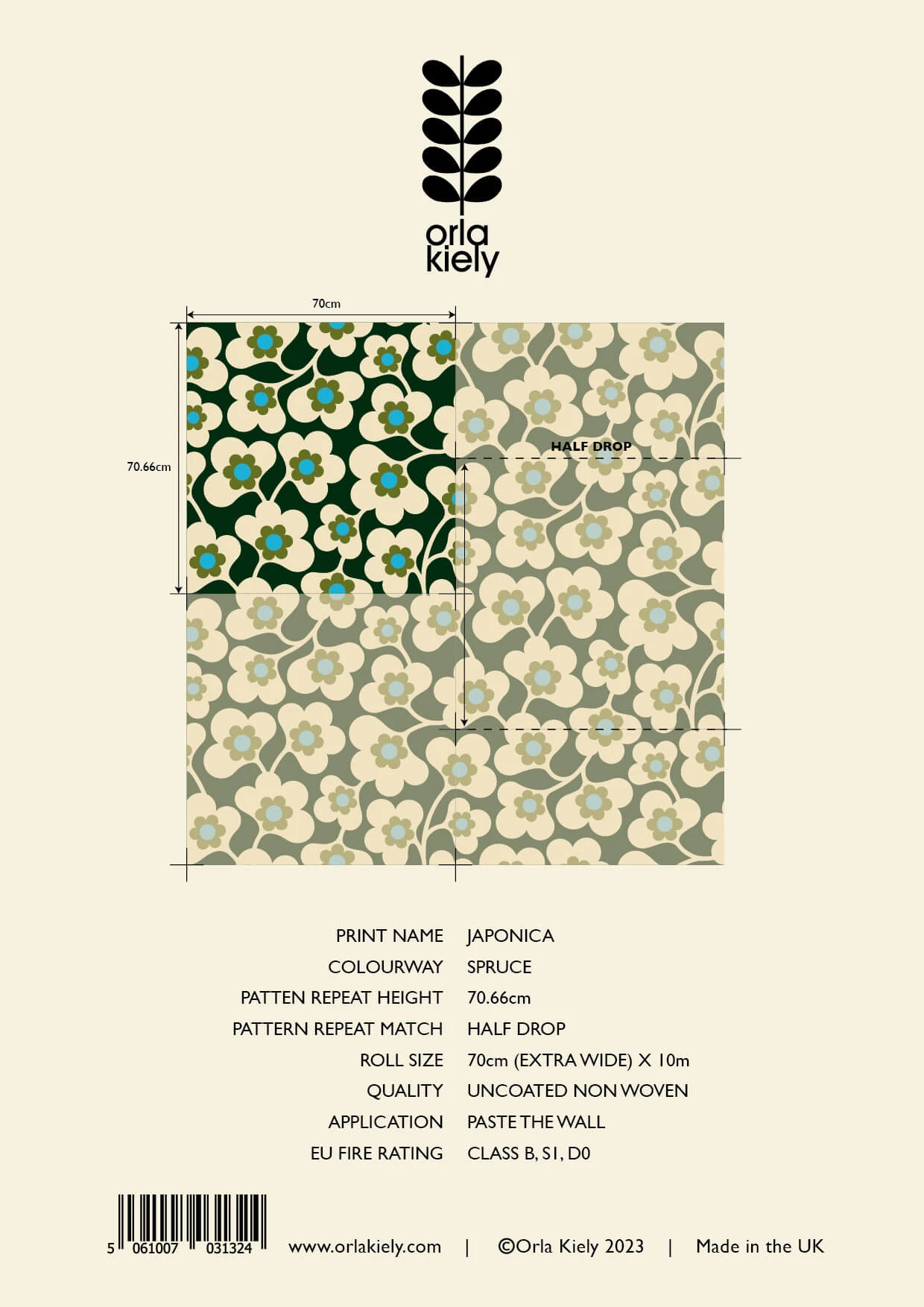 Japonica Wallpaper - 70cm X 10m 5 Japonica Wallpaper - 70cm X 10m - Image 3