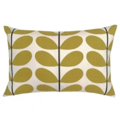 Two Colour Stem Cushion Cover 60x40cm In Olive