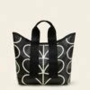 Carrysmall Basic - Linear Stem Liquorice -Orla Kiely 21AELIN207 0040 Carrysmall Basic Linear Stem Liquorice 1