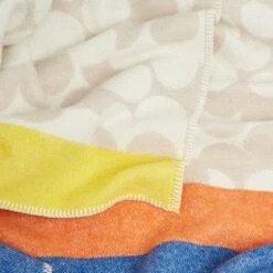 Wool Jacquard Blanket - Puzzle Flower 7 Wool Jacquard Blanket - Puzzle Flower -Orla Kiely 22aeblanpzf2