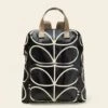 Bestie Backpack - Linear Stem Liquorice -Orla Kiely 22selin138 0040 bestiebackpack linearstemliquorice 1
