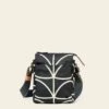 Ranger Crossbody - Linear Stem Liquorice -Orla Kiely 23SELIN724 0040 RangerCrossbody LinearStemLiquorice1