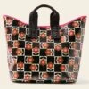 Carryall Large Tote - Flower Pot Chestnut 1 Carryall Large Tote - Flower Pot Chestnut -Orla Kiely 24SEFLP204 2130CarryallLargeTote FlowerPotChestnut1