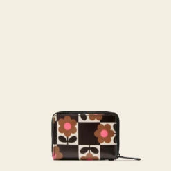 Remember Me Purse - Flower Pot Chestnut -Orla Kiely 24SEFLP755 2130RememberMePurse FlowerPotChestnut3