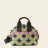 Radial Handbag - Flower Polka Dot Olive -Orla Kiely 24SEFPD763 3130RadialHandbag FlowerPolkaDotOlive1