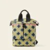 Axis Medium Backpack - Flower Polka Dot Olive -Orla Kiely 24SEFPD857 3130AxisMediumBackpack FlowerPolkaDotOlive1