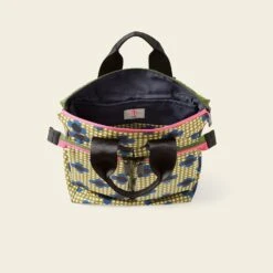 Axis Medium Backpack - Flower Polka Dot Olive -Orla Kiely 24SEFPD857 3130AxisMediumBackpack FlowerPolkaDotOlive4