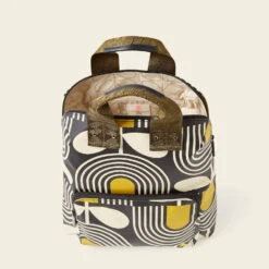 Bestie Backpack - Giant Striped Tulip Noir -Orla Kiely 24SEGST138 0140BestieBackpack GiantStripedTulipNoir4