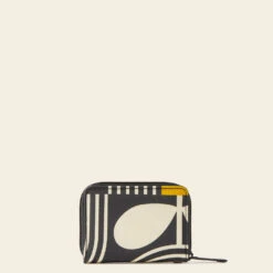 Remember Me Purse - Giant Striped Tulip Noir -Orla Kiely 24SEGST755 0140 RememberMePurse GiantStripedTulipNoir3