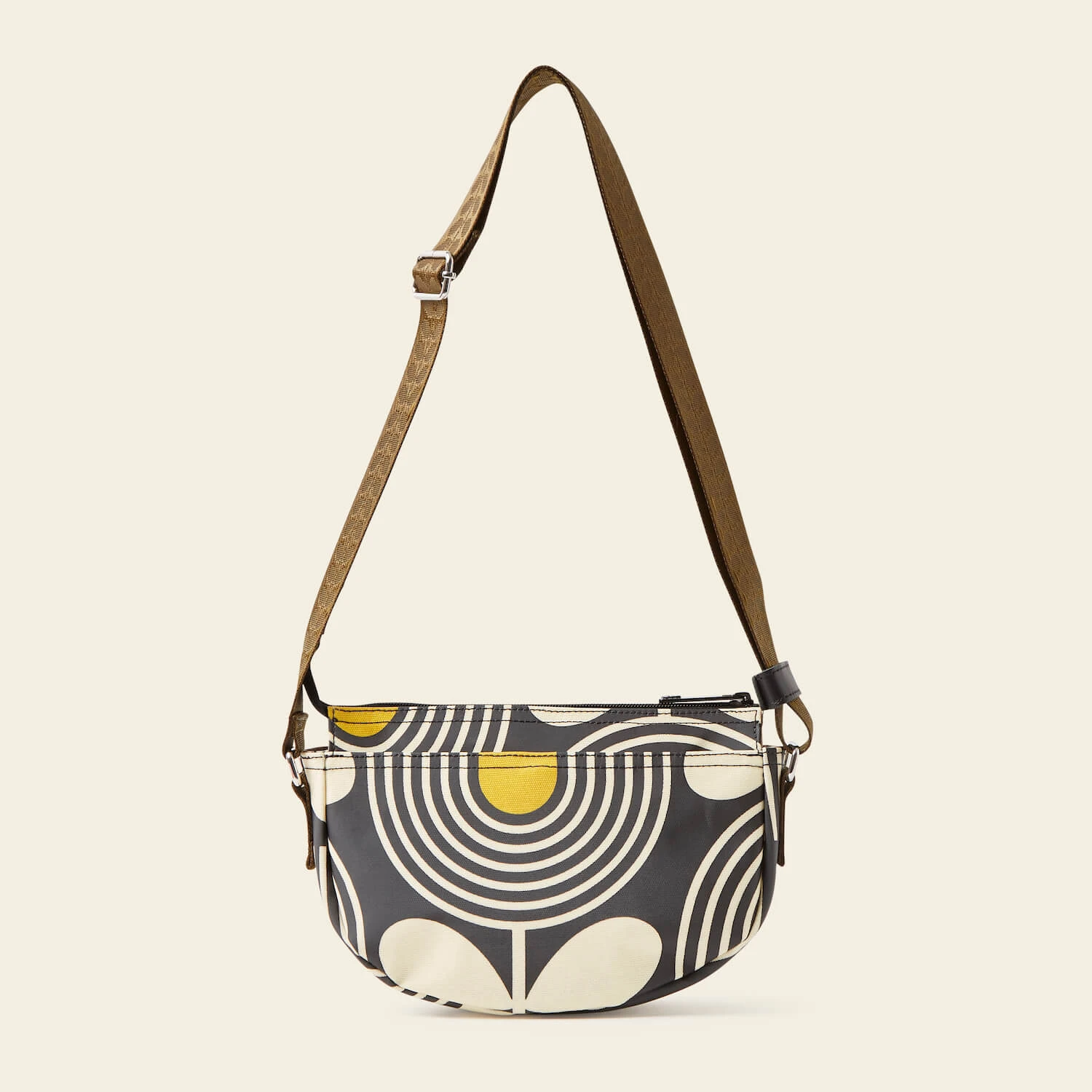 Mini Rounder Crossbody - Giant Striped Tulip Noir 6 Mini Rounder Crossbody - Giant Striped Tulip Noir - Image 4