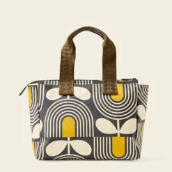 Walker Tote - Giant Striped Tulip Noir -Orla Kiely 24SEGST872 0140TweakedWatsonHandbag GiantStripedTulipNoir3