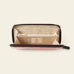 Forget Me Not Wallet - Lattice Flower Tile Conker -Orla Kiely 24SELFT122 2340ForgetMeNotWallet LatticeFlowerTileConker4