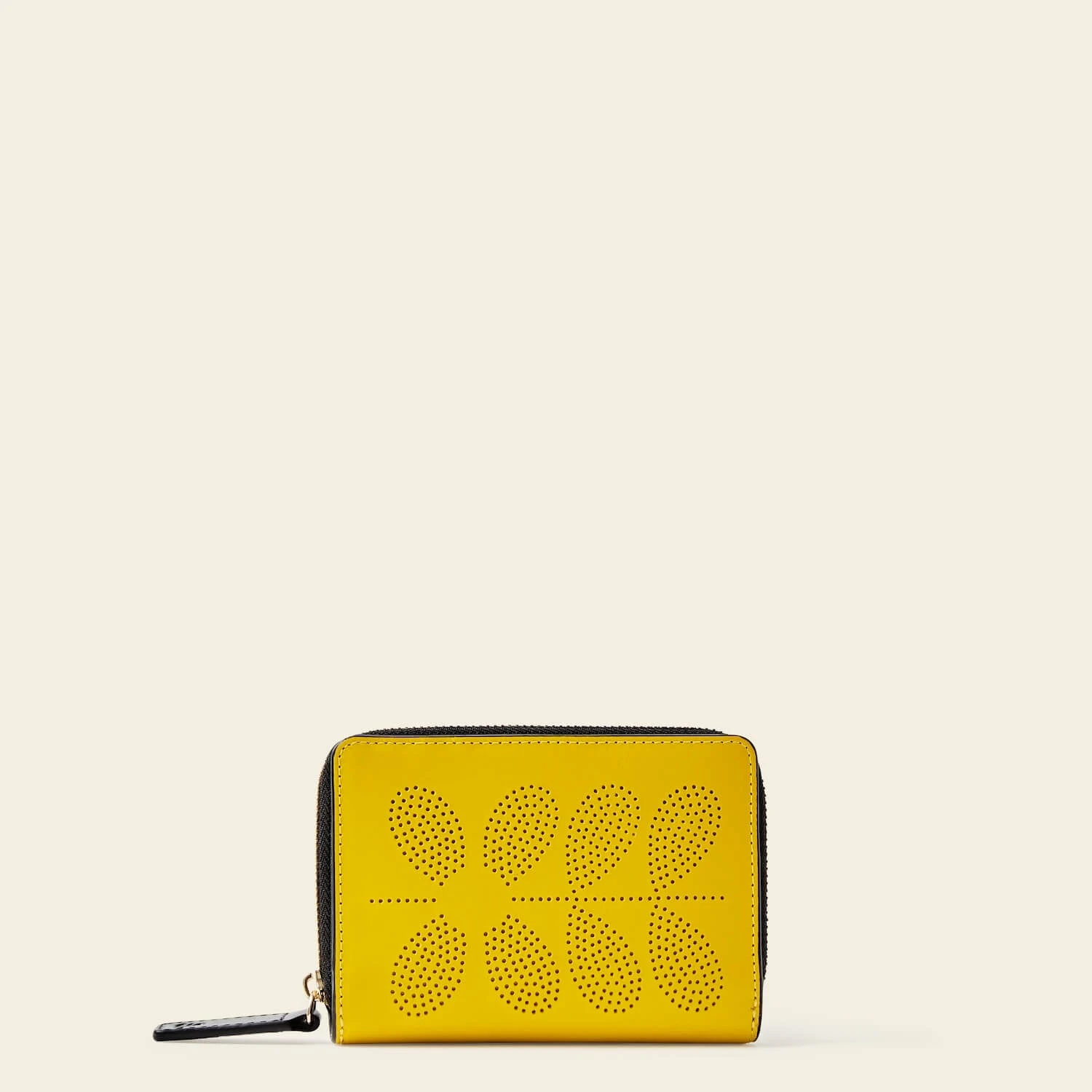Celia Medium Wallet - Daffodil Punched Flower 3 Celia Medium Wallet - Daffodil Punched Flower