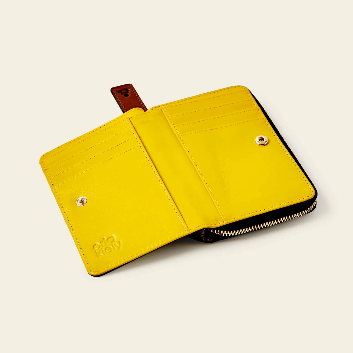 Celia Medium Wallet - Daffodil Punched Flower 6 Celia Medium Wallet - Daffodil Punched Flower - Image 4