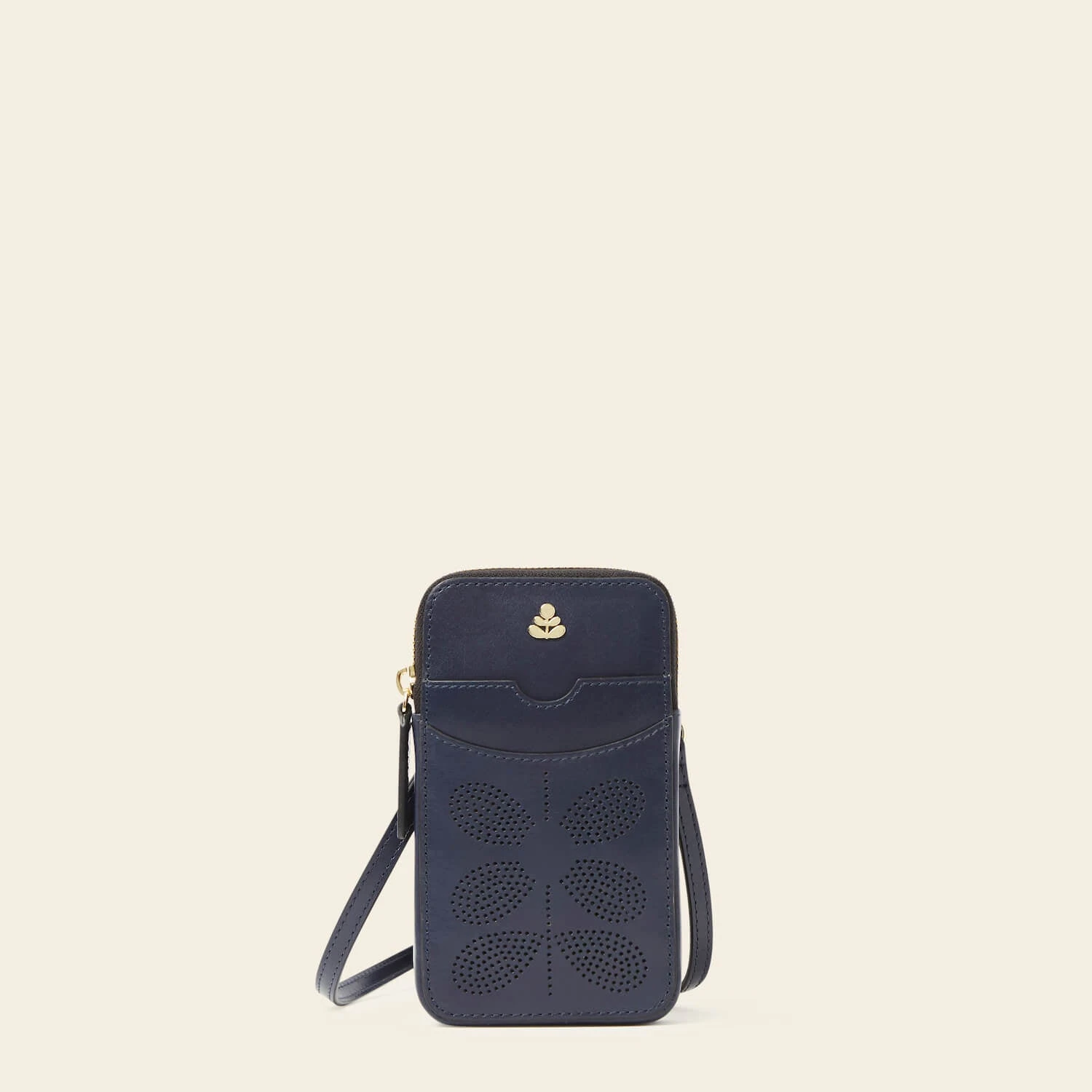 Ariel Phone Case - Navy Punched Flower 3 Ariel Phone Case - Navy Punched Flower