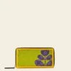 Forget Me Not Wallet - Daffodil Puzzle Flower -Orla Kiely 24SELLE844 7070ForgetMeNotWallet DaffodilPuzzleFlowerEmblem1