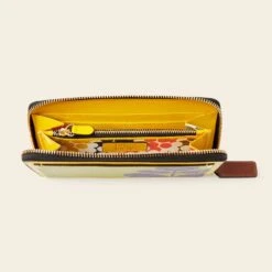 Forget Me Not Wallet - Daffodil Puzzle Flower -Orla Kiely 24SELLE844 7070ForgetMeNotWallet DaffodilPuzzleFlowerEmblem4