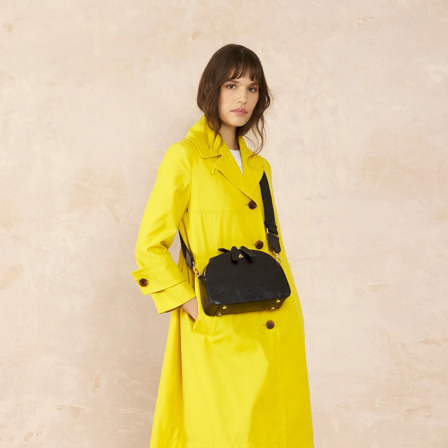 Luna Crossbody - Black Punched Flower 4 Luna Crossbody - Black Punched Flower - Image 2