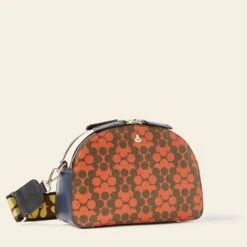 Luna Crossbody - Tomato Puzzle Flower -Orla Kiely 24SELLE868 6120LunaCrossbody TomatoPuzzleFlower2