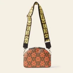 Luna Crossbody - Tomato Puzzle Flower -Orla Kiely 24SELLE868 6120LunaCrossbody TomatoPuzzleFlower3