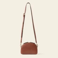 Babaluna Crossbody - Tan Punched Flower -Orla Kiely 24SELLE878 2170 BabalunaCrossbody TanPunchedFlower3
