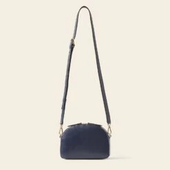 Babaluna Crossbody - Navy Punched Flower -Orla Kiely 24SELLE878 4110 BabalunaCrossbody NavyPunchedFlower3