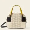 Luna Bowling Bag - Cream Punched Flower -Orla Kiely 24SELLE889 1990 LunaBowlingBag CreamPunchedFlower1