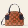 Luna Bowling Bag - Tomato Puzzle Flower -Orla Kiely 24SELLE889 6120LunaBowlingBag TomatoPuzzleFlower1