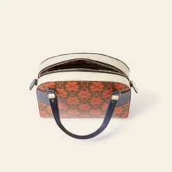 Luna Bowling Bag - Tomato Puzzle Flower -Orla Kiely 24SELLE889 6120LunaBowlingBag TomatoPuzzleFlower4