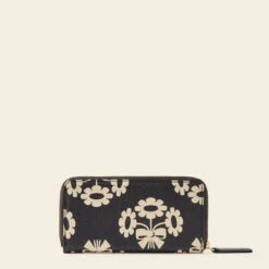 Forget Me Not Wallet - Posey Flower Midnight -Orla Kiely 24SEPOF754 4100ForgetMeNotWallet PoseyPowerMidnight3