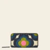 Forget Me Not Wallet - Radial Flower Rockpool -Orla Kiely 24SERAF754 4400ForgetMeNotWallet RadialFlowerRockpool1