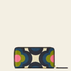 Forget Me Not Wallet - Radial Flower Rockpool -Orla Kiely 24SERAF754 4400ForgetMeNotWallet RadialFlowerRockpool3