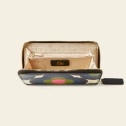 Forget Me Not Wallet - Radial Flower Rockpool -Orla Kiely 24SERAF754 4400ForgetMeNotWallet RadialFlowerRockpool4