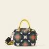 Block Medium Handbag - Radial Flower Rockpool -Orla Kiely 24SERAF838 4400BlockMediumHandbag RadialFlowerRockpool1