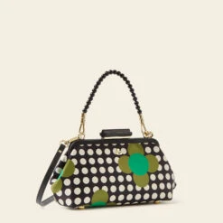 Jenny D Clutch - Jewel Flower Polka Dot -Orla Kiely 24SESAT844 3420 JennyD CClutch JewelFlowerPolkaDot2
