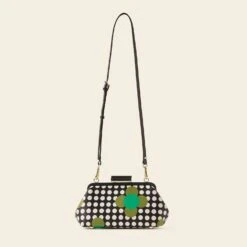 Jenny D Clutch - Jewel Flower Polka Dot -Orla Kiely 24SESAT844 3420 JennyD CClutch JewelFlowerPolkaDot3