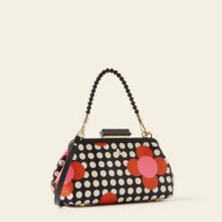 Jenny D Clutch - Fuchsia Flower Polka Dot 9 Jenny D Clutch - Fuchsia Flower Polka Dot -Orla Kiely 24SESAT844 6710 JennyD CClutch FuchsiaFlowerPolkaDot2