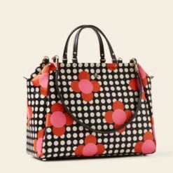 Opera Big Tote - Fuchsia Flower Polka Dot 10 Opera Big Tote - Fuchsia Flower Polka Dot -Orla Kiely 24SESAT861 6710 OperaBigTote FuchsiaFlowerPolkaDot2