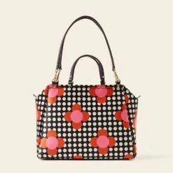 Opera Big Tote - Fuchsia Flower Polka Dot 11 Opera Big Tote - Fuchsia Flower Polka Dot -Orla Kiely 24SESAT861 6710 OperaBigTote FuchsiaFlowerPolkaDot3