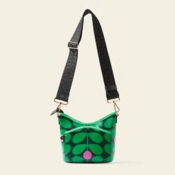 Carrymin Crossbody - Sixties Stem Emerald -Orla Kiely 24SESIX830 3100CarryminCrossbody SixtiesStemEmerald3