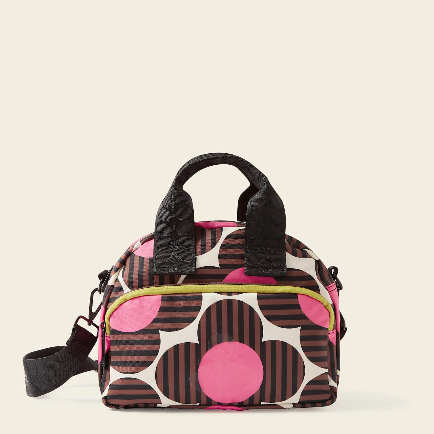 Radial Handbag - Striped Flower Azalea 3 Radial Handbag - Striped Flower Azalea