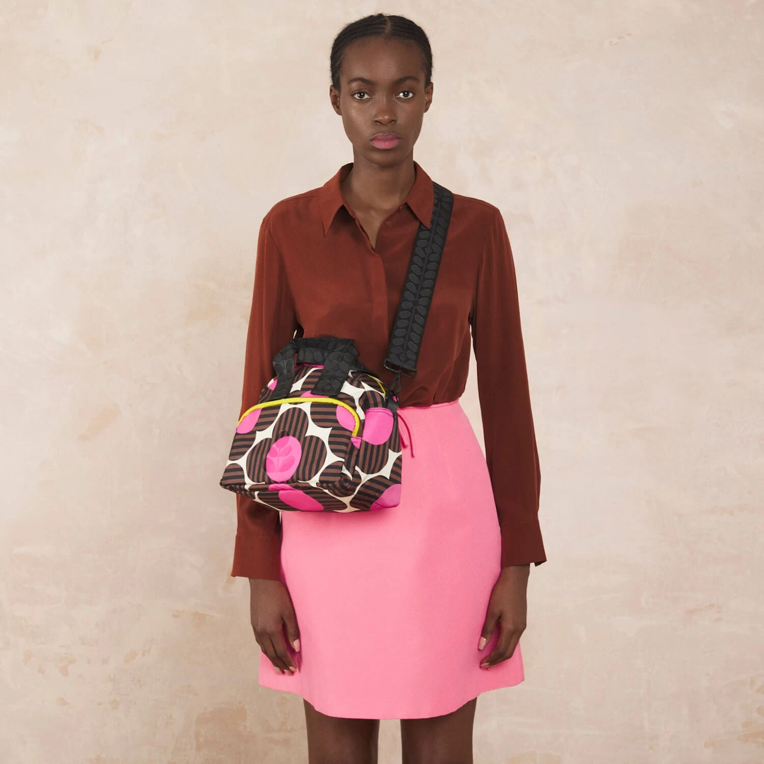 Radial Handbag - Striped Flower Azalea 4 Radial Handbag - Striped Flower Azalea - Image 2