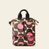 Axis Medium Backpack - Striped Flower Azalea -Orla Kiely 24SESTF857 6730 AxisMediumBackpack StripedFlowerAzalea1