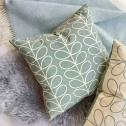 Small Linear Stem Cushion 50cm In Duck Egg -Orla Kiely 26786 3 0e3432d7 d6a1 4bb0 b1be ecfa2d48b8b9