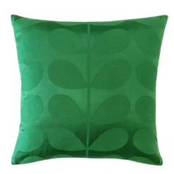 Jacquard Stem Cushion Cover 50cm In Jade