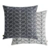 Small Linear Stem Cushion Cover 50cm In Cool Grey 2 Small Linear Stem Cushion Cover 50cm In Cool Grey -Orla Kiely 29466