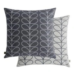 Small Linear Stem Cushion Cover 50cm In Cool Grey