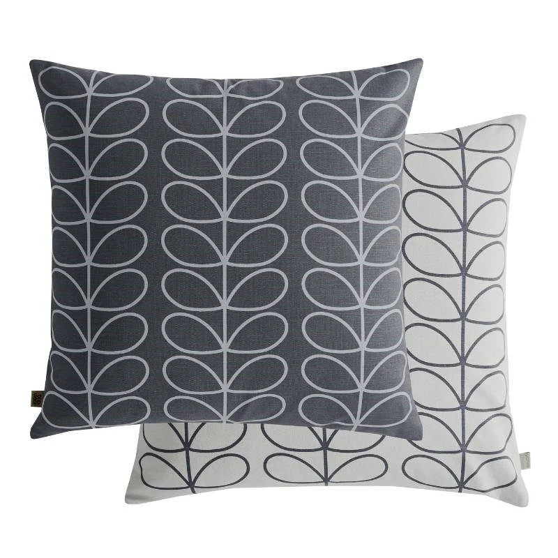 Small Linear Stem Cushion Cover 50cm In Cool Grey 3 Small Linear Stem Cushion Cover 50cm In Cool Grey
